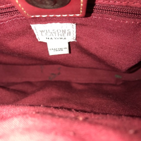 Wilson Leather Red Purse - Picture 3 of 8